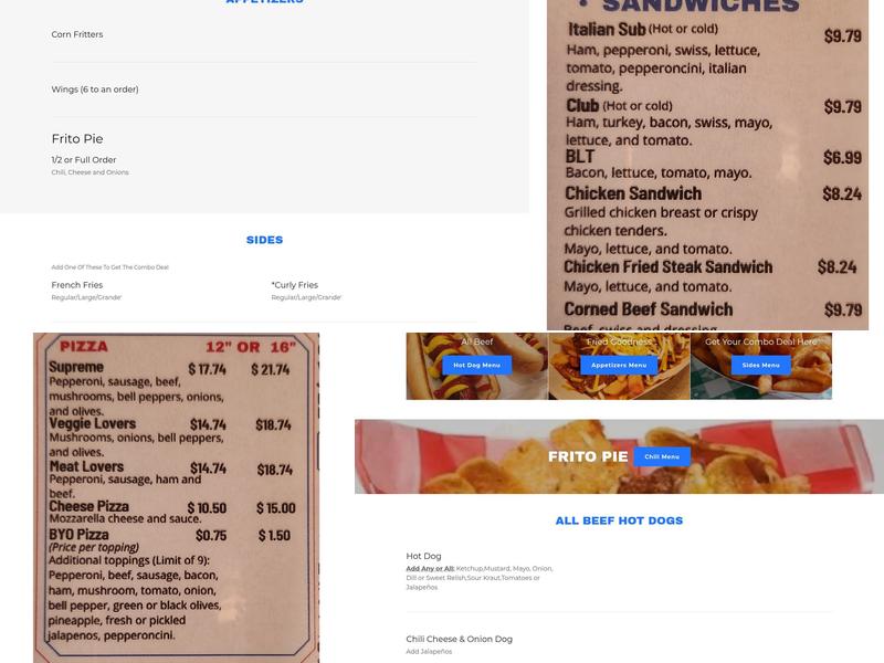 Lee's Almost By the Lake Menu