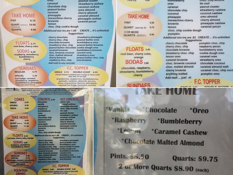 Nielsen's Frozen Custard (St. George) Menu