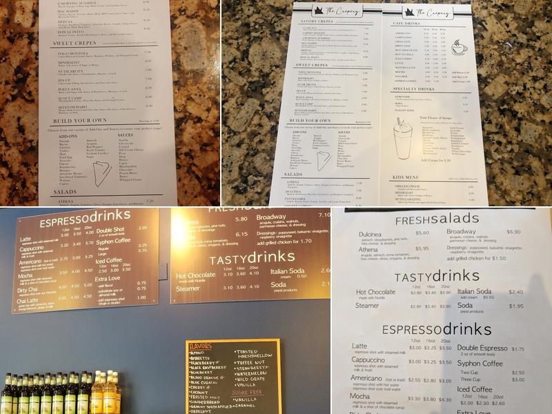 The Crêpery St. George Menu