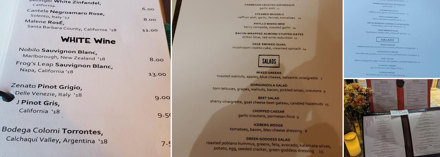 Painted Pony Restaurant Menu