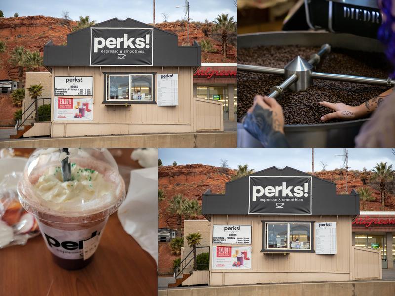 Perks! Coffee, Espresso, & Smoothies 615 UT-34, St. George