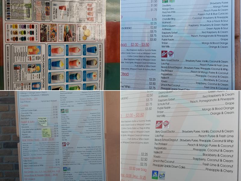 FIIZ drinks Menu