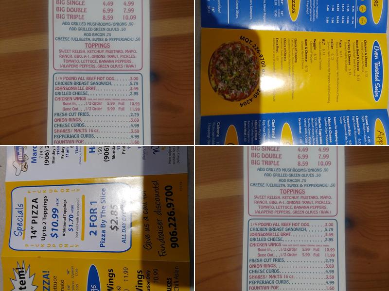 Main Street Pizza - Harvey Menu