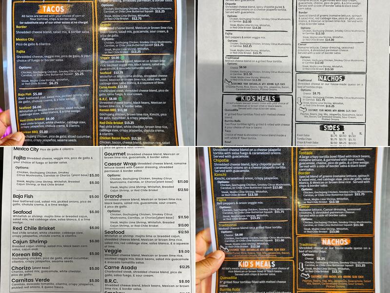 Border Grill Menu