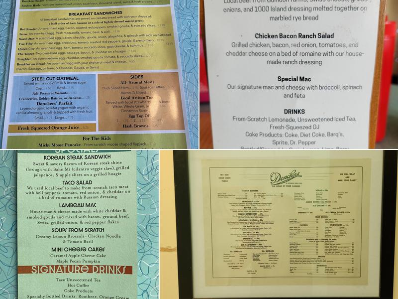 Donckers Menu
