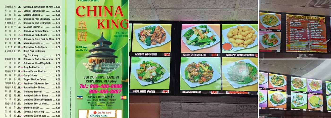China King Menu