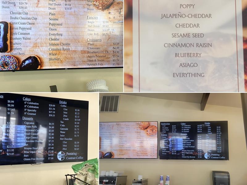 Huron Mountain Bakery Menu