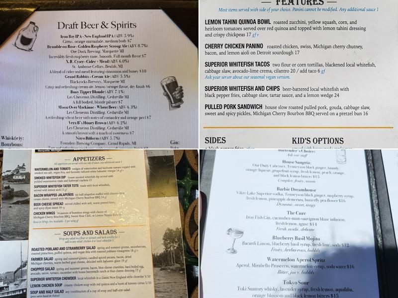 Iron Bay Restaurant & Drinkery Menu