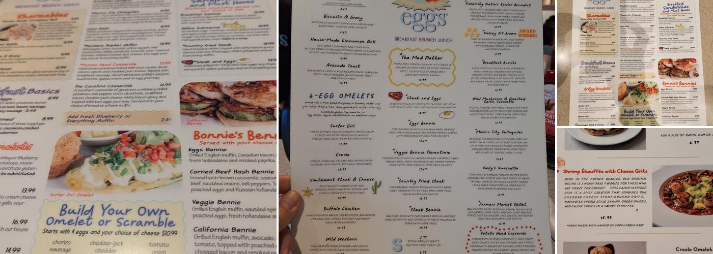 Wild Eggs Menu