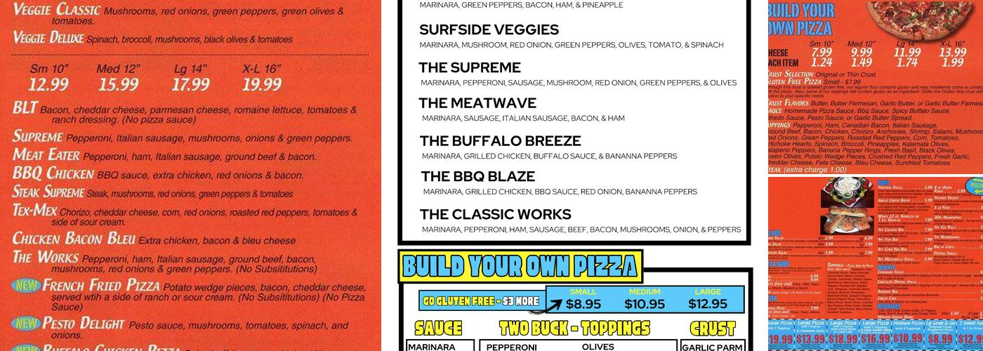 Pizza Paradise Menu