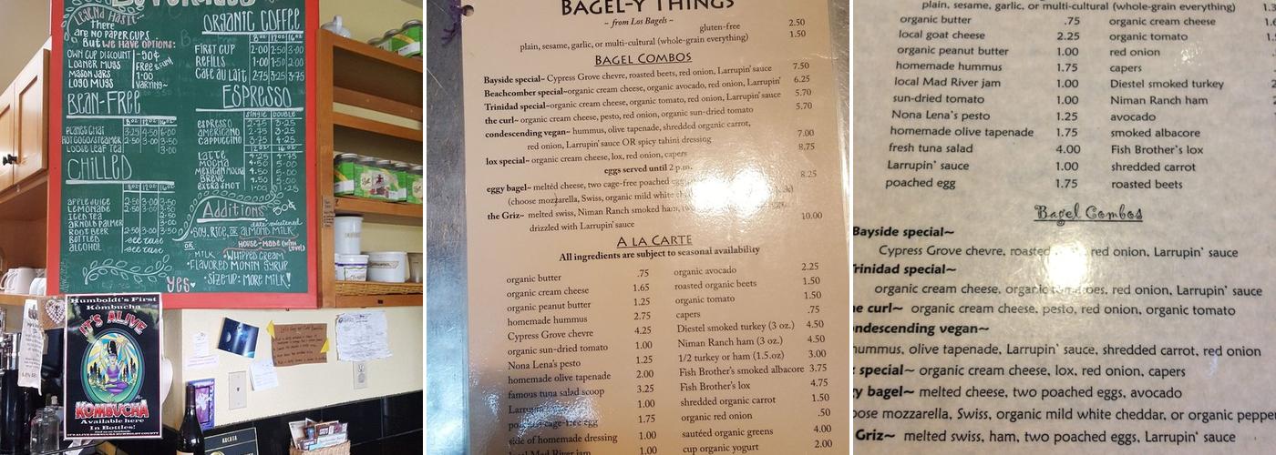 Beachcomber Cafe Menu