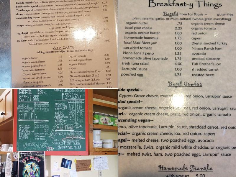 Beachcomber Cafe Menu