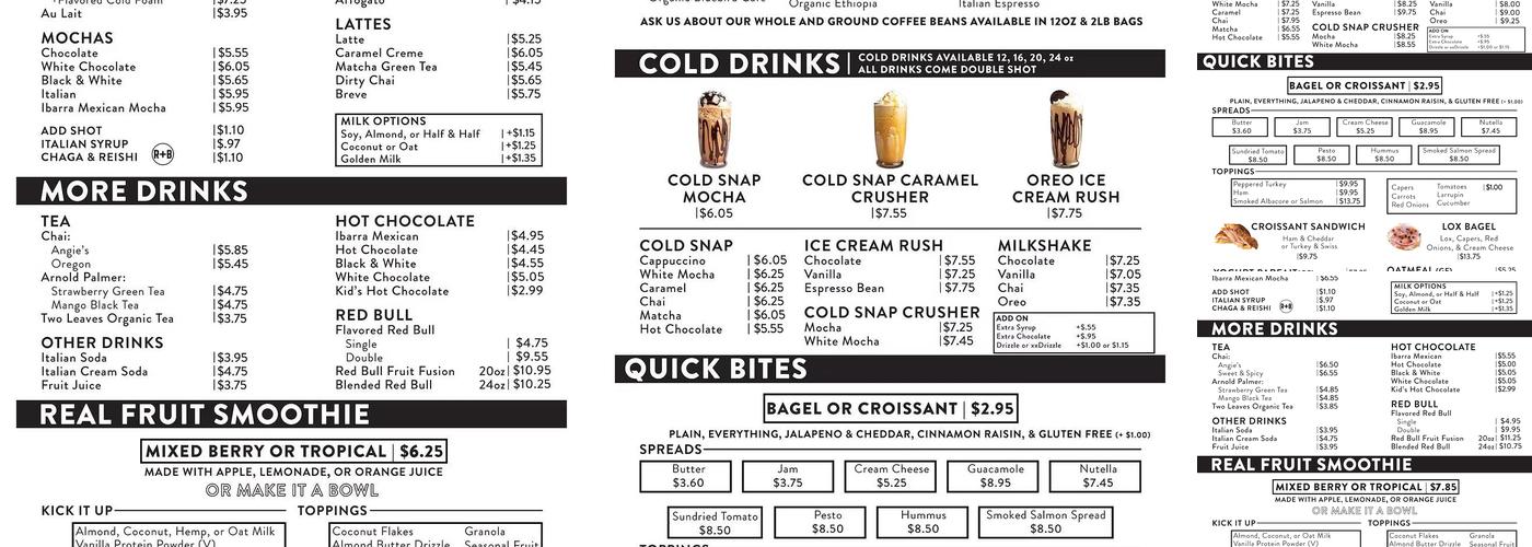 Gold Rush On Broadway Menu