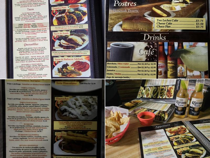 Taquerias Arandinas Menu