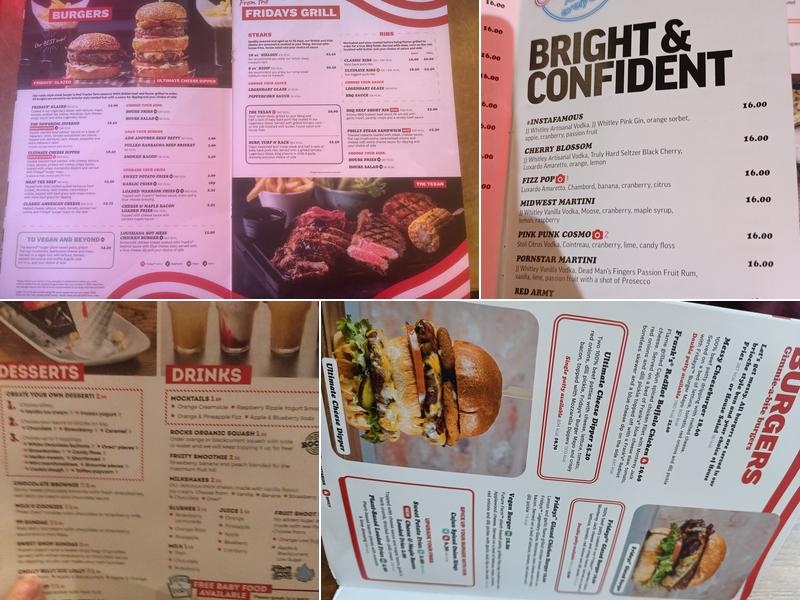 TGI Fridays - Bracknell Menu