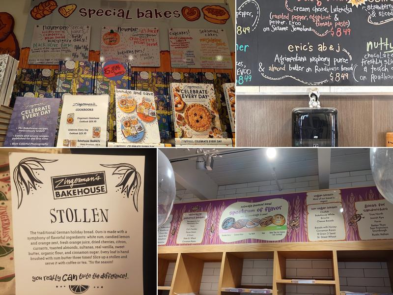 Zingerman's Bakehouse Menu