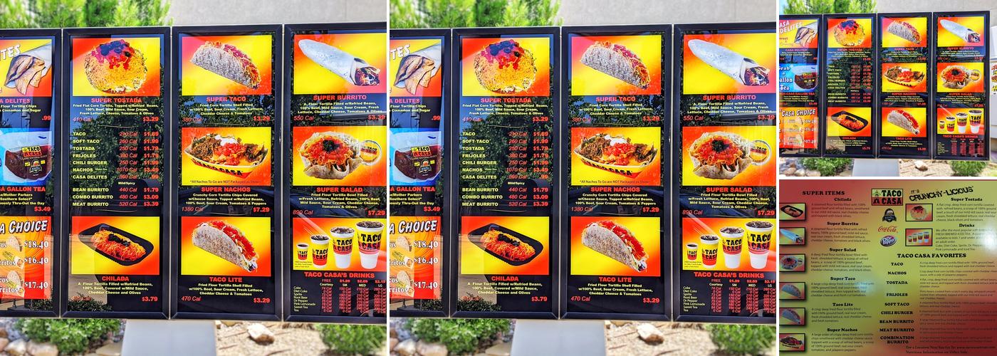 Taco Casa Menu