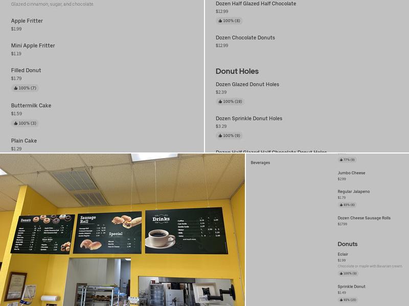 Good Morning Donuts Menu