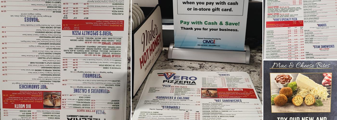 Vero Pizzeria by Antimo Lamberti Menu