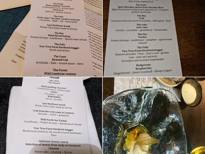 The Old Stamp House Restaurant Menu