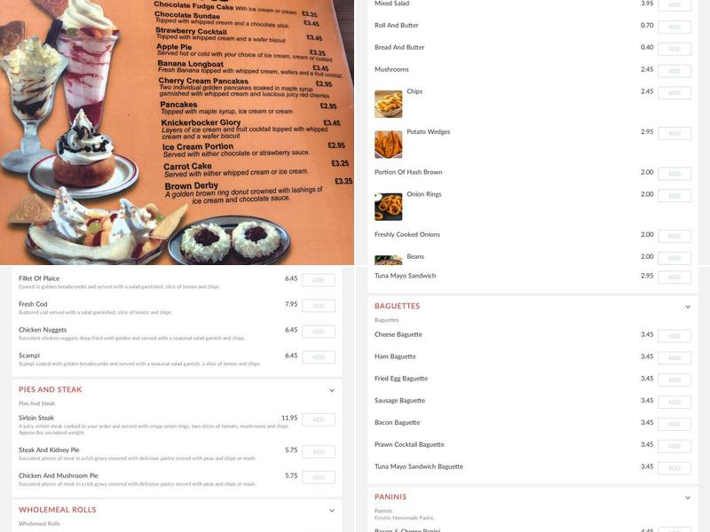 Jenny's Restaurants - Kettering Menu