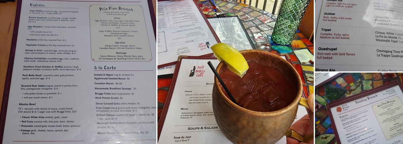Point Brugge Cafe Menu