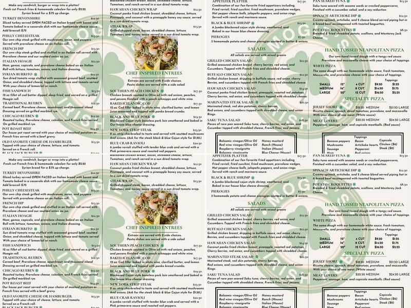 Mogie's Irish Pub Menu
