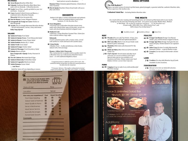 Rodizio Grill - Voorhees Menu