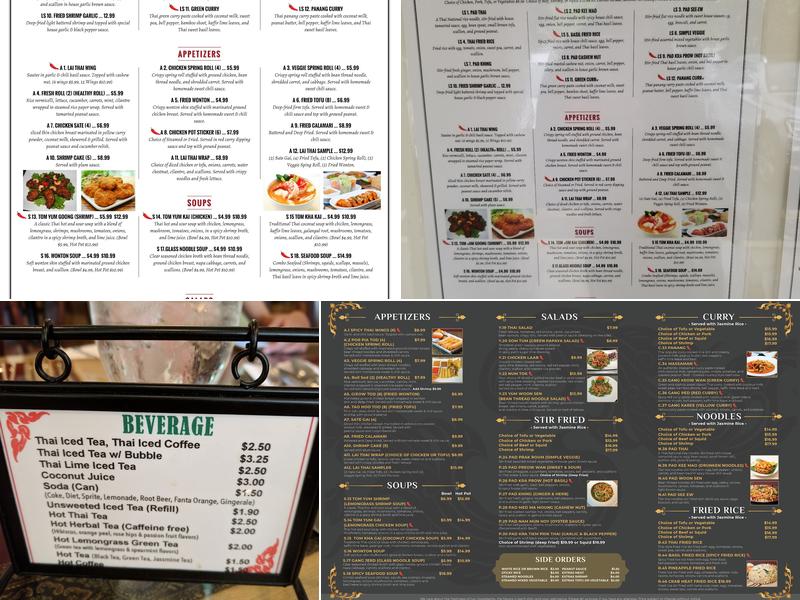 Lai Thai Cuisine Menu