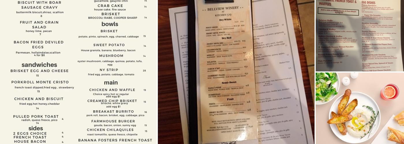 Kitchen 519 Menu