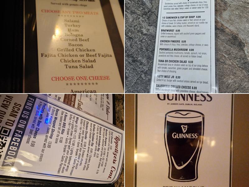 Fairways Bar & Grill Menu