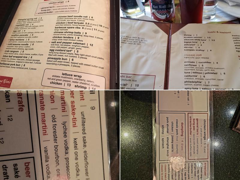 Jimmy Wan's Restaurant & Lounge Menu