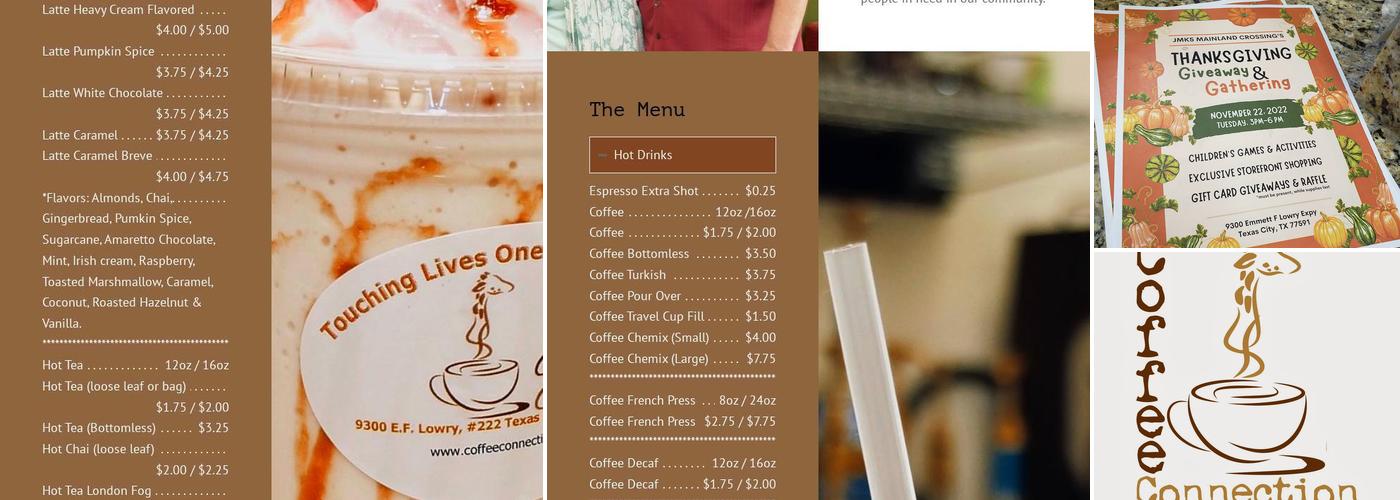 Coffee Connection Menu