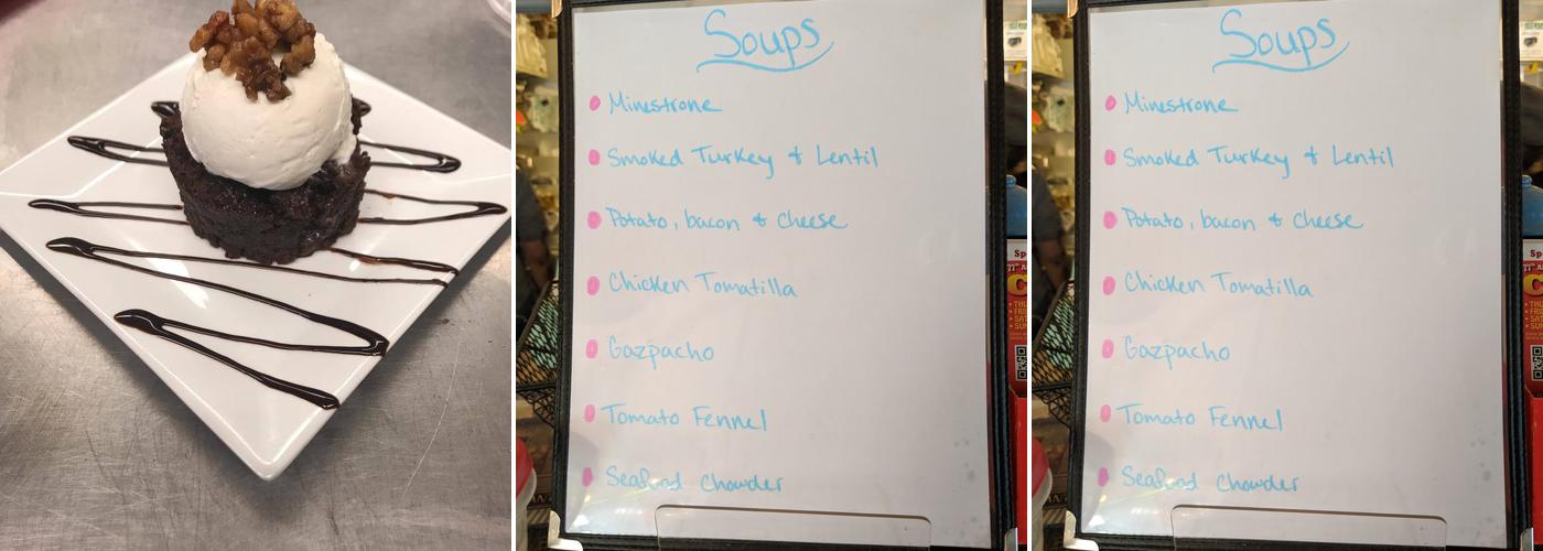 Anne's Kitchen Table Menu