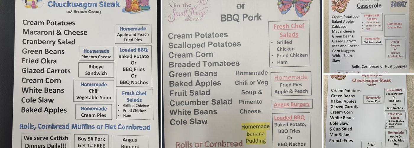 Roy's Pit Bar-B-Q Menu