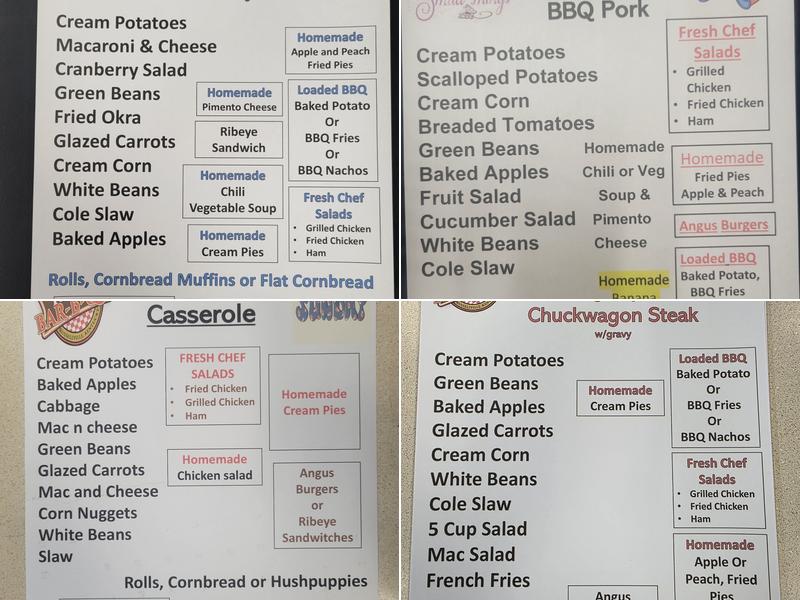 Roy's Pit Bar-B-Q Menu