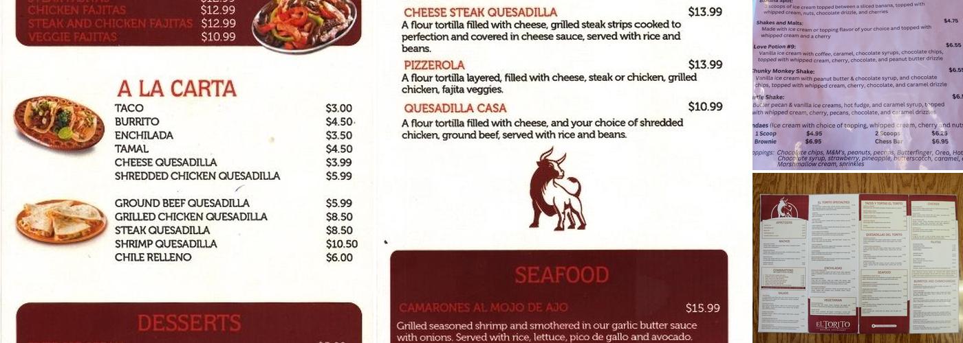 El Torito Menu
