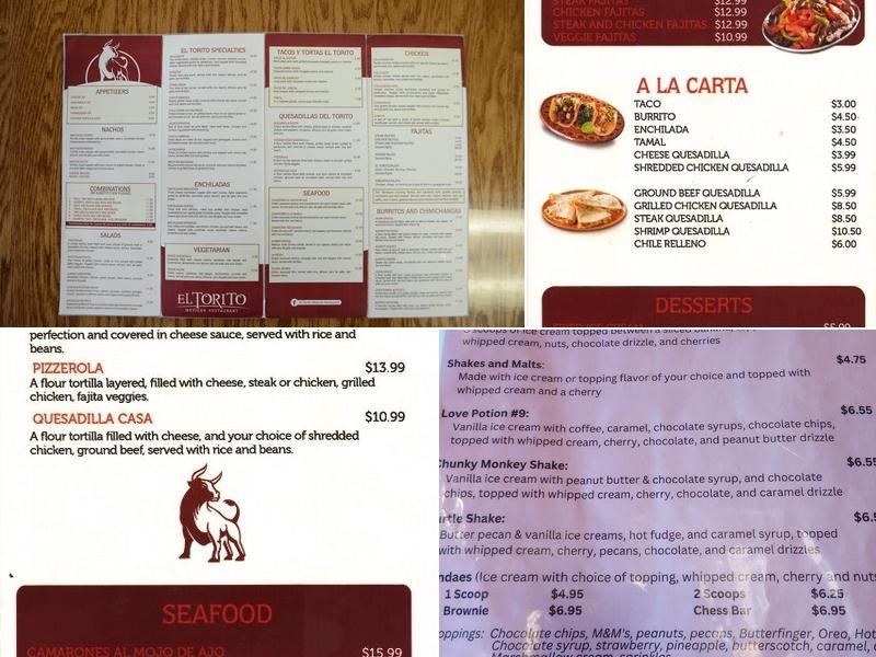 El Torito Menu