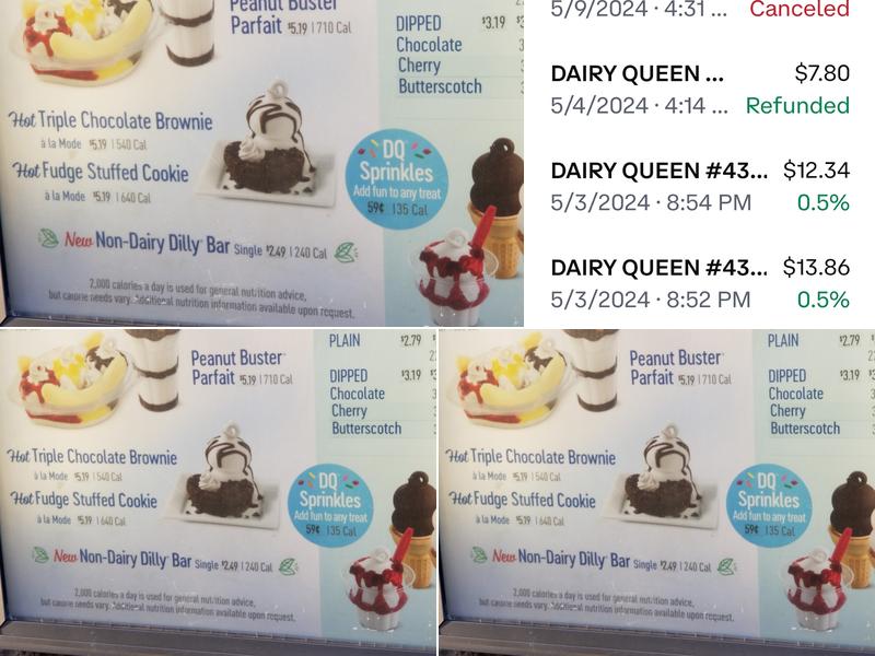 Dairy Queen (Treat) Menu