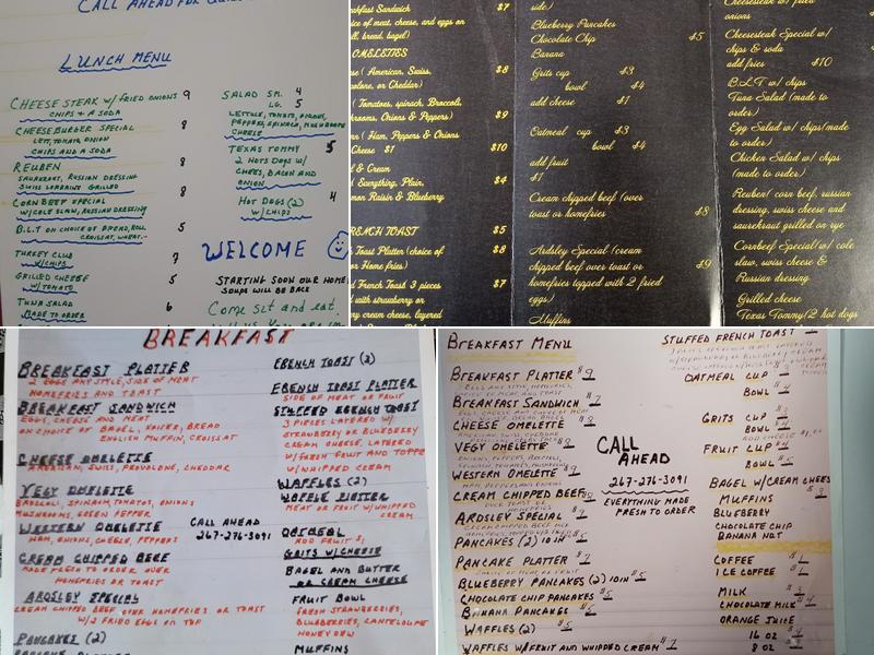 On The Right Track Cafe Menu