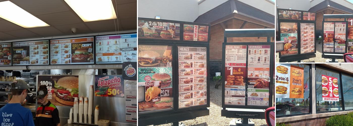 Burger King Menu