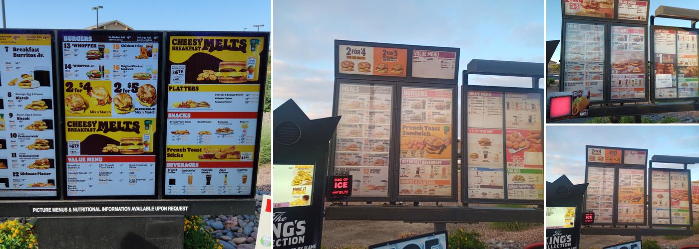 Burger King Menu