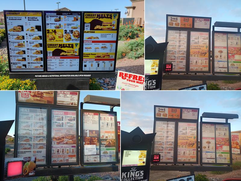 Burger King Menu