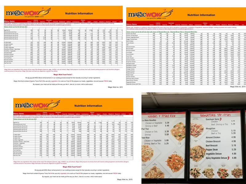 Magic Wok Menu