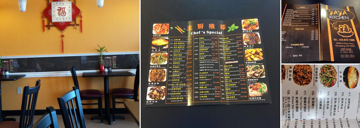 Ya Ya Kitchen Menu