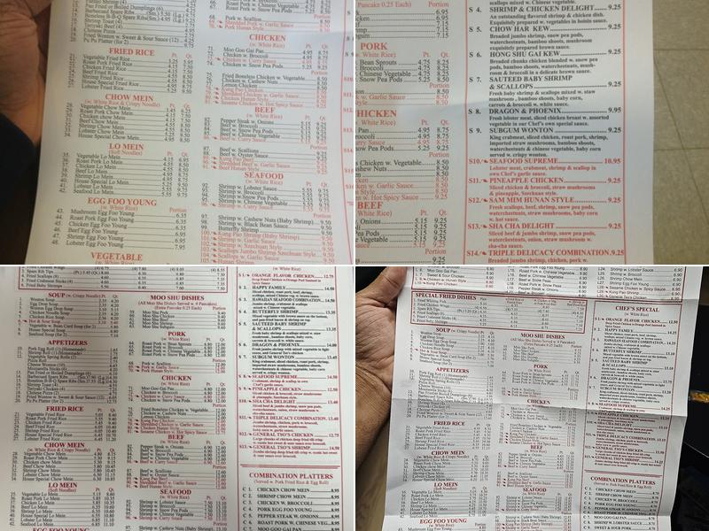 New China Court Menu