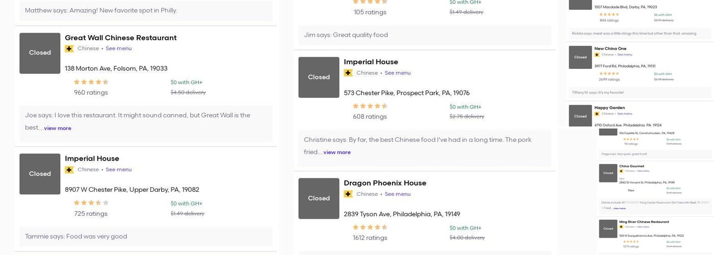 China Ruby Chinese Restaurant Menu