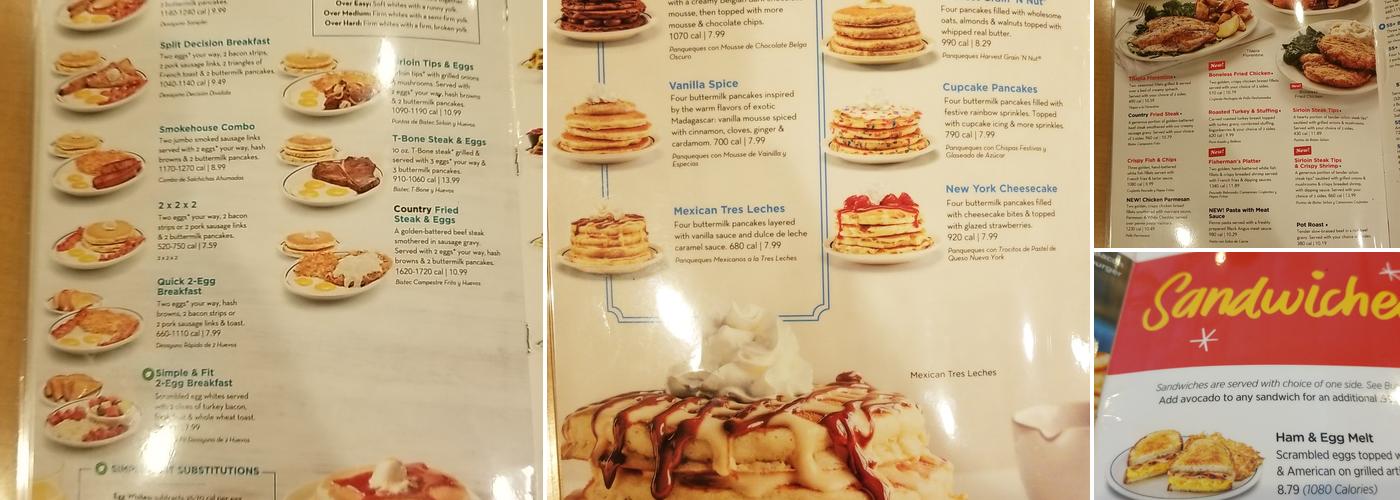 IHOP Menu