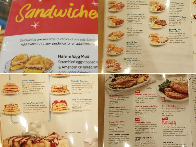 IHOP Menu