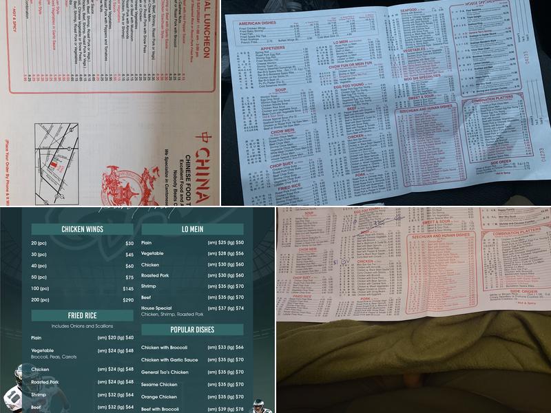 China King Restaurant Menu